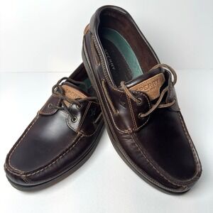 Sperry Top-Sider Mako 2-Eye Moc 0764027 Men's Size 14 beautiful Chocolate Brown